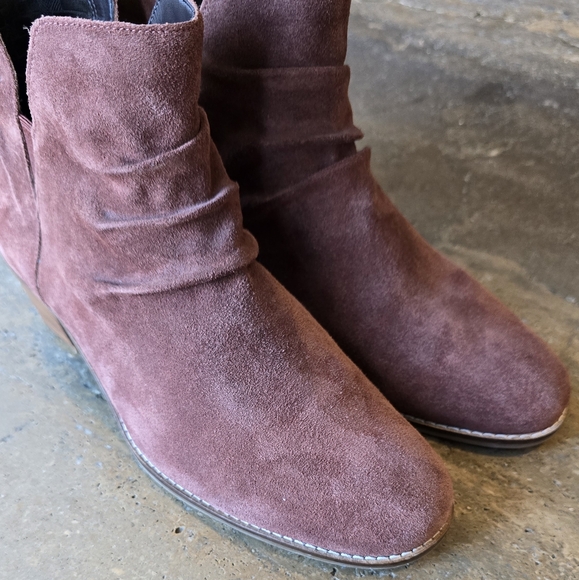 Cole Haan Alayna Slouch Booties, Cherry Mahogany sz 10 - Picture 3 of 6